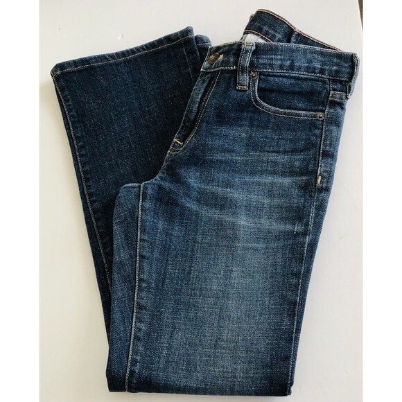 J. CREW WOMEN'S JEANS STRECH 29R BOOTCUT DEMIN BLUE MEDIUM WASH LOW RISE - Picture 8 of 11